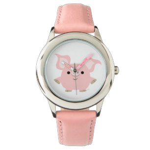 Cute Shorty Cartoon Pig Watch Horloge