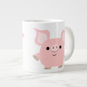 Cute Shorty Cartoon Varken Jumbo Mok