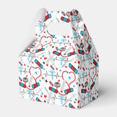 Cute Shot Needles Neurse | Doctor EKG Pattern Bedankdoosjes (Voorkant Zijde)