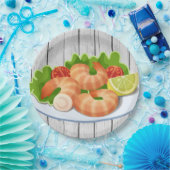 Cute shrimp sea papieren bordje (Feest)