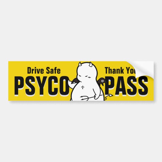 Cute Shy Devil in LOVE Bumpersticker (Voorkant)