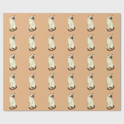 CUTE SIAMESE CAT CADEAUPAPIER (Vlak)