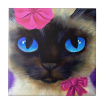 Cute Siamese Cat Kitten Photo Painting