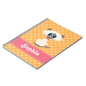 Cute Siamese Cat Spiral Notitieboek Journal (Linkerzijde)