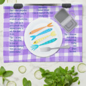 Cute Siamese Cat Theedoek (Gevouwen)