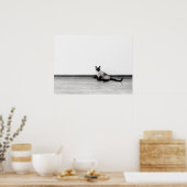 CUTE Siamese Kat Portret Foto Poster (Keuken)