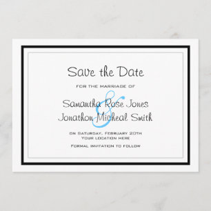 Cute Siamese Katten Tail Heart Wedding Save the Da Save The Date