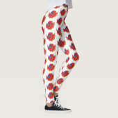 Cute Siamese vecht tegen cartoon Leggings (Rechts)