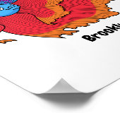 Cute Siamese vecht tegen cartoon Poster (Hoek)