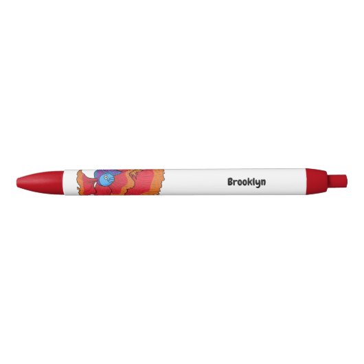 Cute Siamese vecht tegen cartoon Zwarte Inkt Pen (Voorkant)
