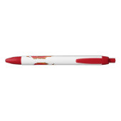 Cute Siamese vecht tegen cartoon Zwarte Inkt Pen (Achterkant)