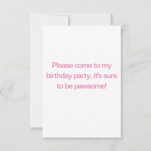 Cute Siberian Husky Birthday Invitation Kaart