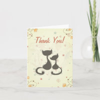 Cute Silhouette Chats Merci