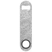 Cute Silver Cheetah Leopard Motif d'impression (Devant)
