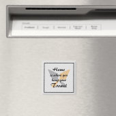 Cute Silver & Gold Home waar u uw trommel ophangt Magneet (Insitu (Vaatwasser))
