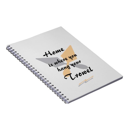 Cute Silver & Gold Home waar u uw trommel ophangt Notitieboek (Rechterzijde)