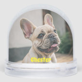 Cute Simple First Name Pet Dog Photo Typography (Arrière)