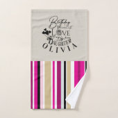 Cute Simple Gifts For Daughters | Typography (Serviette à main)