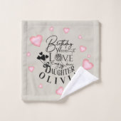 Cute Simple Gifts For Daughters | Typography (Gant de toilette)