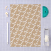 Cute Simple Hand Lettered Faux Rustic Brown Kraft Tissuepapier (Craft)