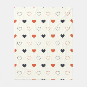 Cute Simple Heart Naadloos Patroon Fleece Deken