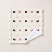 Cute Simple Heart Pattern Bad Handdoek (Wasdoekje)