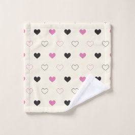 Cute Simple Heart Pattern Bad Handdoek