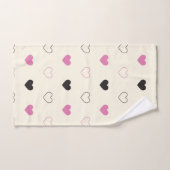Cute Simple Heart Pattern Bad Handdoek (Handdoek)