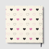 Cute Simple Heart Pattern Gastenboek (Achterkant)