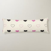Cute Simple Heart Pattern Lichaamskussen (Achterkant)