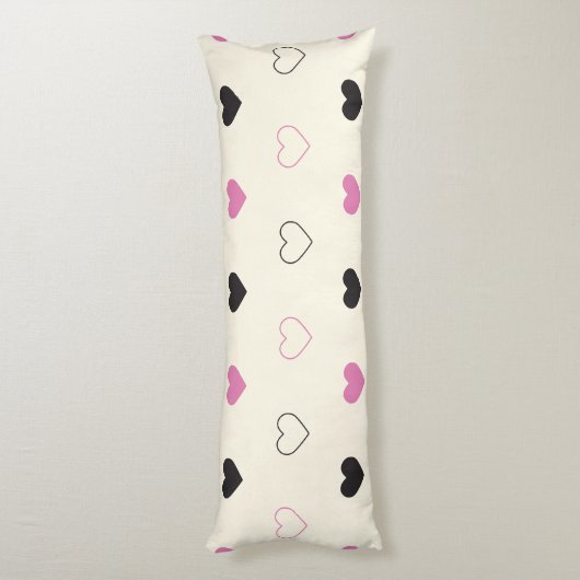 Cute Simple Heart Pattern Lichaamskussen (Achterkant (Verticaal))