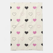 Cute Simple Heart Pattern Theedoek (Verticaal)