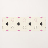 Cute Simple Heart Pattern Yogamat (Achterkant (horizontaal))