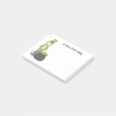 Cute Simple Leprechaun St. Patrick's Day Green Post-it® Notes (Schuin)