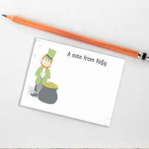 Cute Simple Leprechaun St. Patrick's Day Green Post-it® Notes