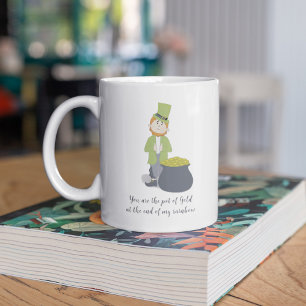 Cute Simple Leprechaun St. Patrick's Day Whimsical Koffiemok