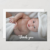 Cute Simple Merci Nouveau bébé Douche personnalisé (Devant / Derrière)