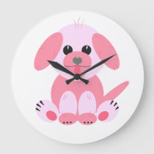 Cute Simple Puppy Dog Pink Cartoon Girl