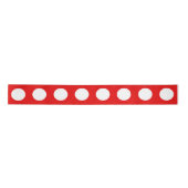 Cute Simple Red and White Polka Dots Lint (Voorkant)