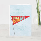 Cute Simple Vaderdag Pennant Best Ever Pap Kaart (Voorkant)