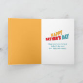 Cute Simple Vaderdag Pennant Best Ever Pap Kaart (Binnen)