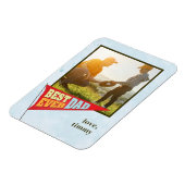 Cute Simple Vaderdag Pennant Best Ever Pap Magneet (Linkerzijde)