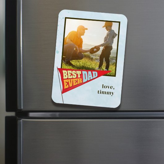 Cute Simple Vaderdag Pennant Best Ever Pap Magneet