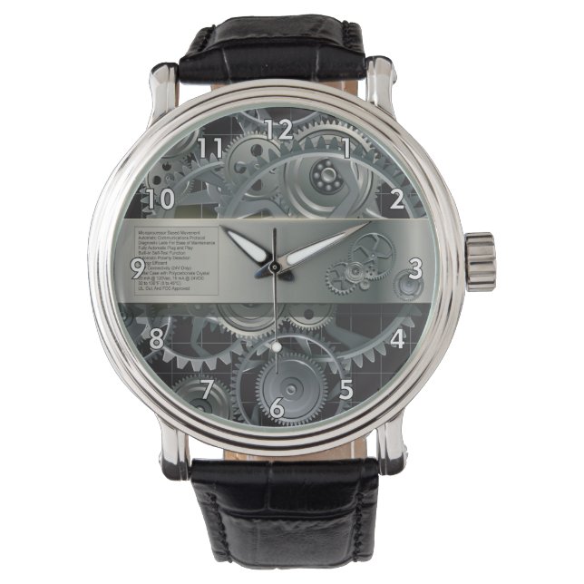Cute Simulation All Gears and Metal Hardware Horloge (Voorkant)