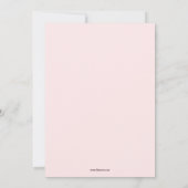 Cute singe coeurs invitation à la fête d'anniversa (Dos)