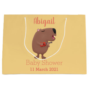 Cute singing capybara ukulele cartoon groot cadeauzakje