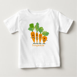 Cute singing carrot cartoon illustratie