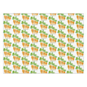 Cute singing carrot cartoon illustratie tafelkleed (Voorkant (Horizontaal))