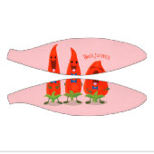 Cute-Singing chili peppers cartoon illustratie Basketbal (Panelen)