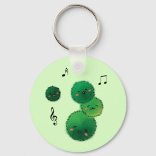 Cute Singing Marimo Moss Stack Sleutelhanger